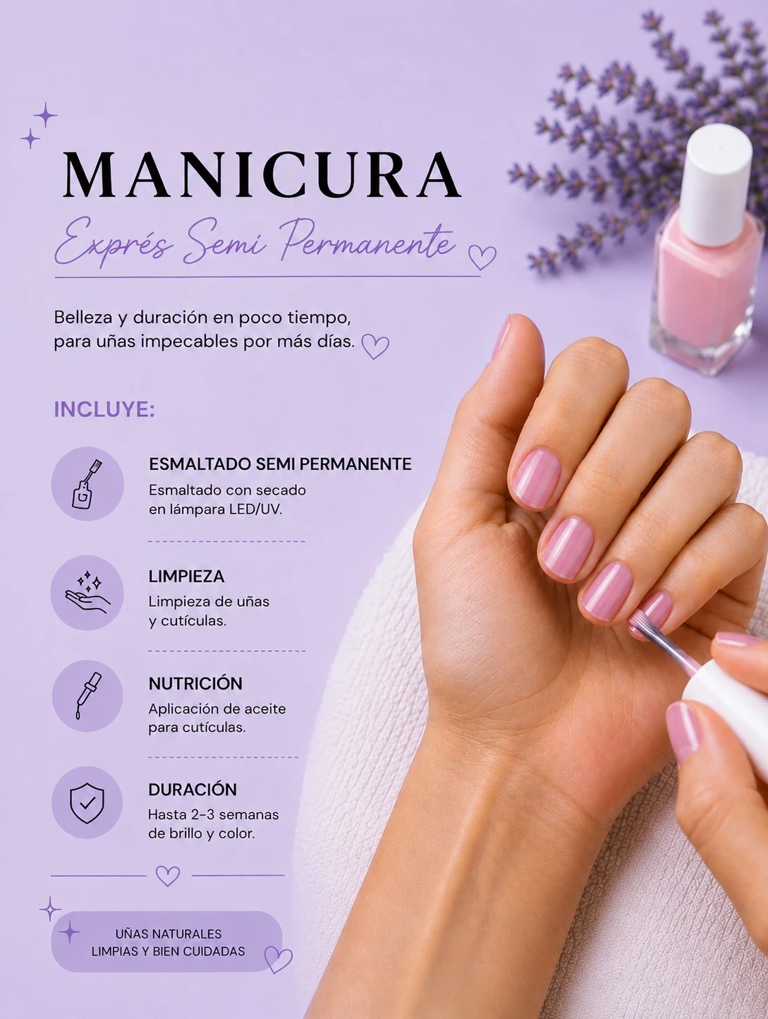 Manicura Exprés Semipermanente