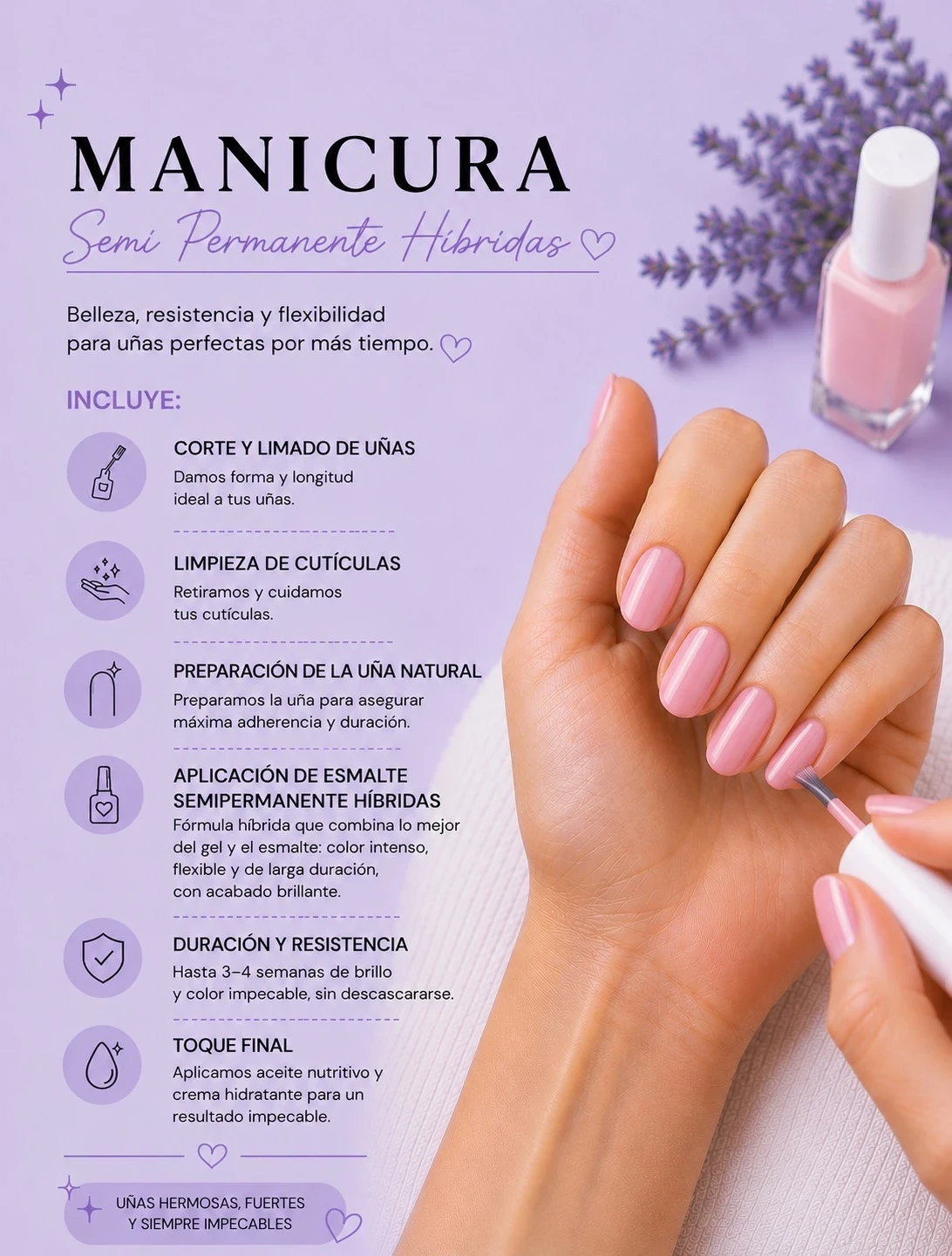 Manicura Semipermanente Híbrida