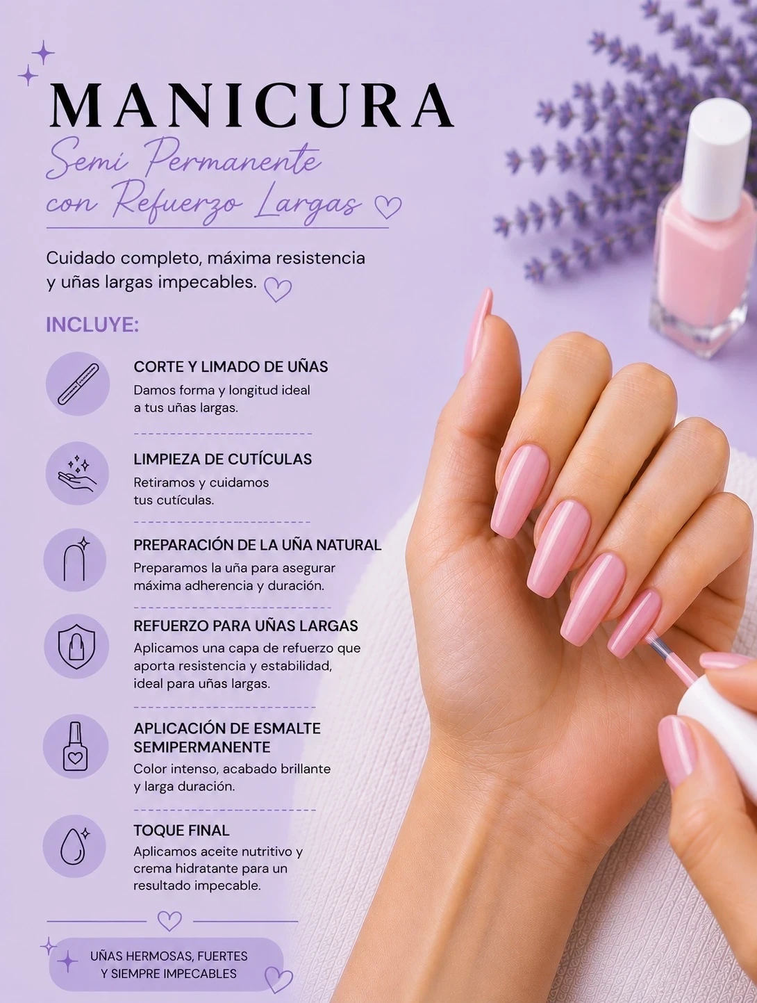 Manicura Semipermanente Con Refuerzo